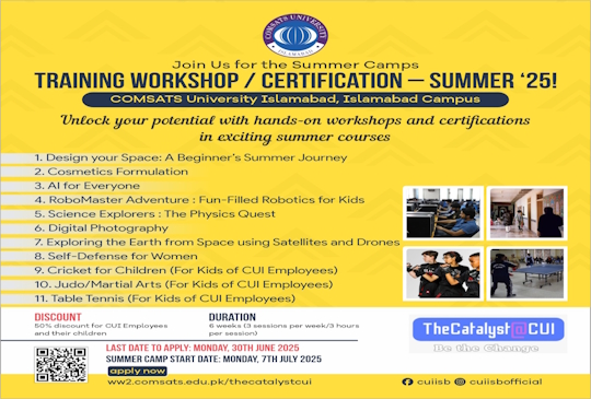 Training Workshop / Certification- Summer 2025